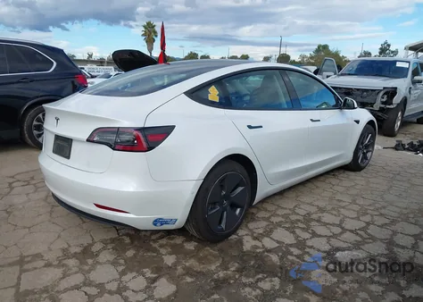 2021 Tesla Model 3 Standard Range Plus Rear-Wheel Drive из США, поврежденный, VIN 5YJ3E1EA3MF091133
